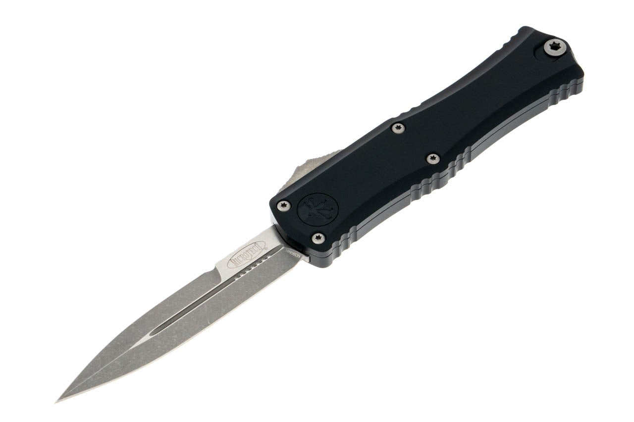 Microtech Mini Hera - Apocalyptic Double Edge Bayonet Blade - Black Chassis - 1701M-10AP