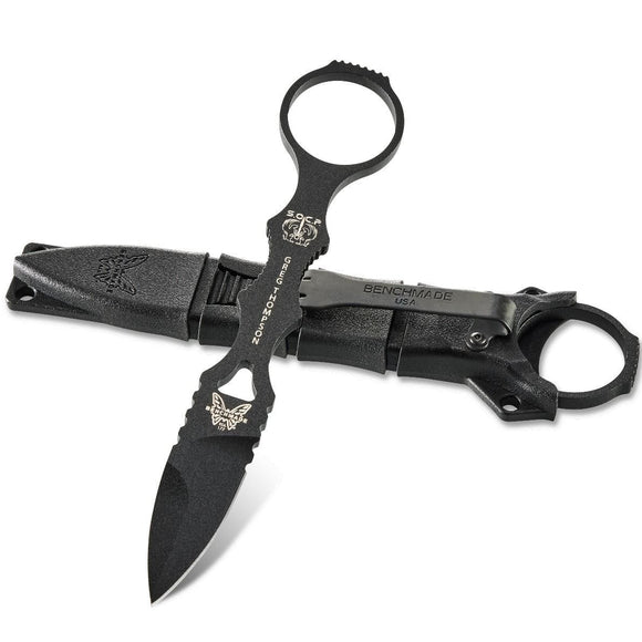 Benchmade Mini SOCP Fixed Blade - 440C Double Edge Blade - 177BK