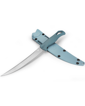 Benchmade Fishcrafter - Depth Blue Santoprene Handle - CPM-Magnacut - 18010