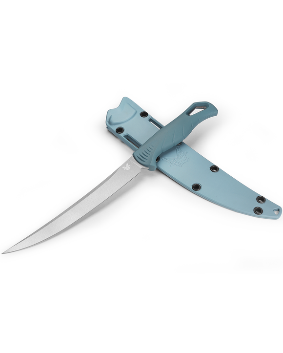 Benchmade Fishcrafter - Depth Blue Santoprene Handle - CPM-Magnacut - 18010