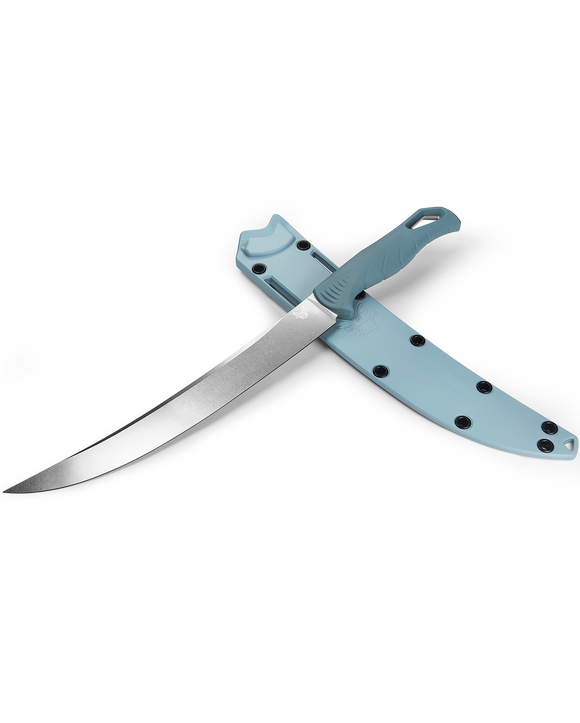 Benchmade Fishcrafter - Depth Blue Santoprene Handle - CPM-Magnacut - 18020