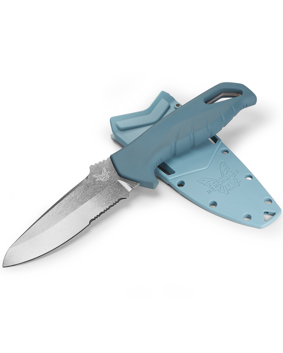 Benchmade Undercurrent - Depth Blue Santoprene Handle - CPM-Magnacut - 18040S