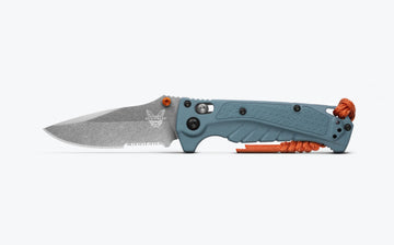 Benchmade Mini Adira - Depth Blue Grivory Handle - Axis Lock - Serrated CPM-Magnacut - 18065S