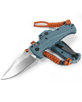 Benchmade Mini Adira - Depth Blue Grivory Handle - Axis Lock - CPM-Magnacut - 18065