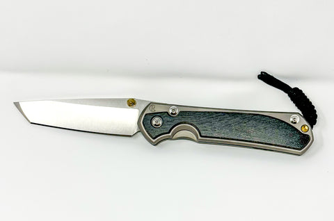 Chris Reeve Knives Large Sebenza 31 - Bog Oak Inlay - Tanto - L31-1130