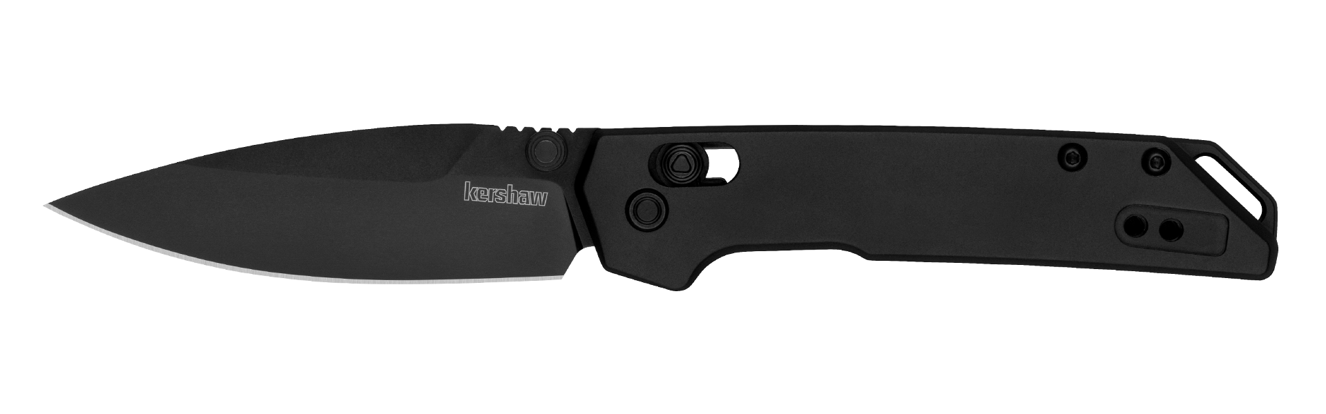 Kershaw Mini Iridium - Black Handle & Blade - DuraLock - KVT Ball Bearings - D2 Steel - 2051BLK