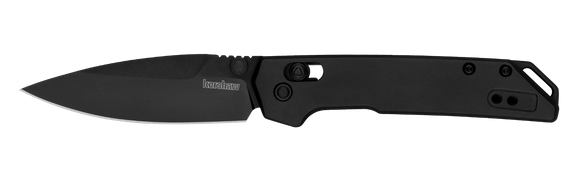 Kershaw Mini Iridium - Black Handle & Blade - DuraLock - KVT Ball Bearings - D2 Steel - 2051BLK