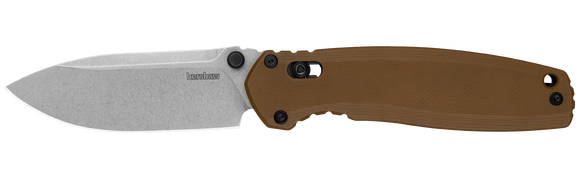 Kershaw Broadside - DuraLock - KVT Ball Bearings - D2 Steel - Brown G10 - 2052