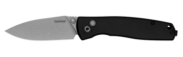 Kershaw Kindred - Button Lock - KVT Ball Bearings - D2 Steel - Black Aluminum Handle - 2053