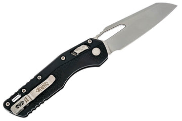 Microtech MSI - Injection Molded Black Handle - Satin M390MK Blade - 210T-10PMBK - 0
