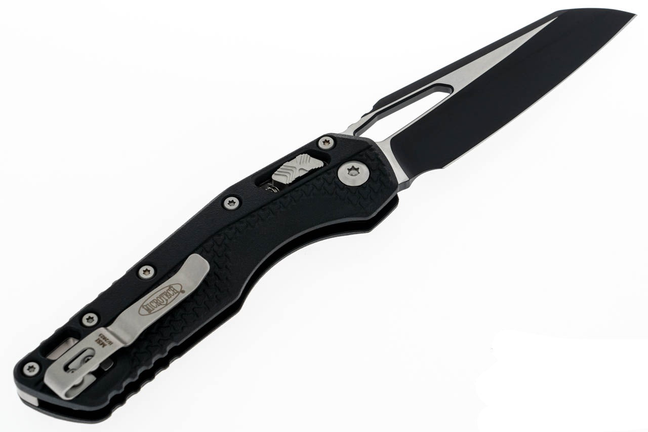 Microtech MSI - Injection Molded Black Handle - Black M390MK Blade - 210T-1PMBK