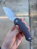 GiantMouse ACE Biblio XL - Purple and Bronze Anodized Titanium Handle - St. Nick's Knives Exclusive - CPM-Magnacut-1