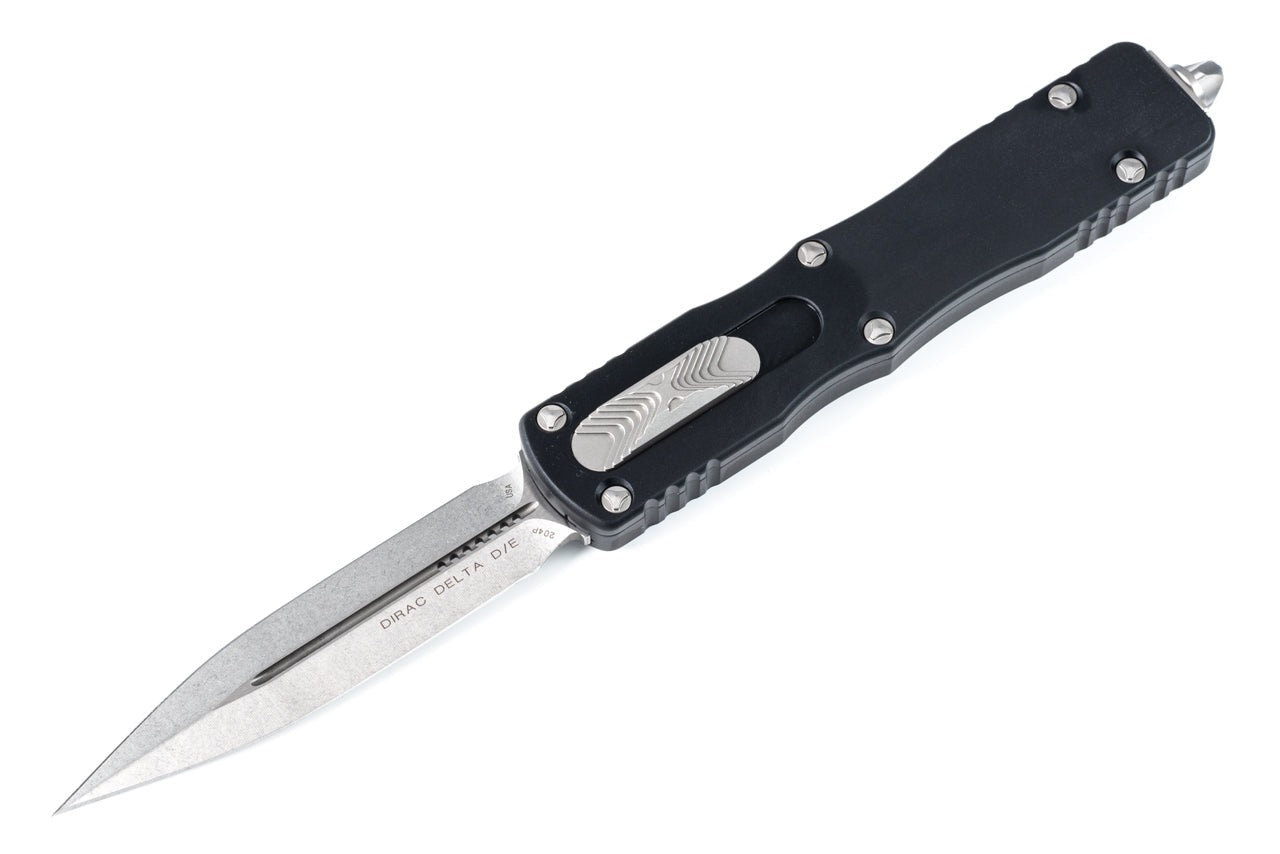 Microtech Dirac Delta - Double Edge - Black Chassis - Standard Blade & Hardware - 227-10