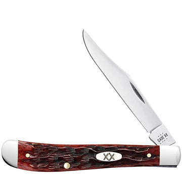 Case Slimline Trapper - Peach Seed Jig Mahogany Bone - 25135