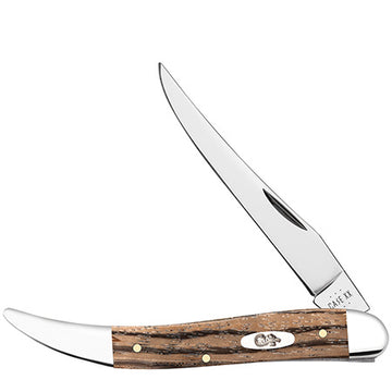 Case Medium Texas Toothpick -  Smooth Natural Zebra Wood - 25146