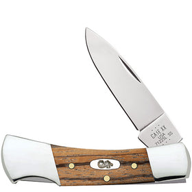 Case Lockback -  Smooth Natural Zebra Wood - 25147