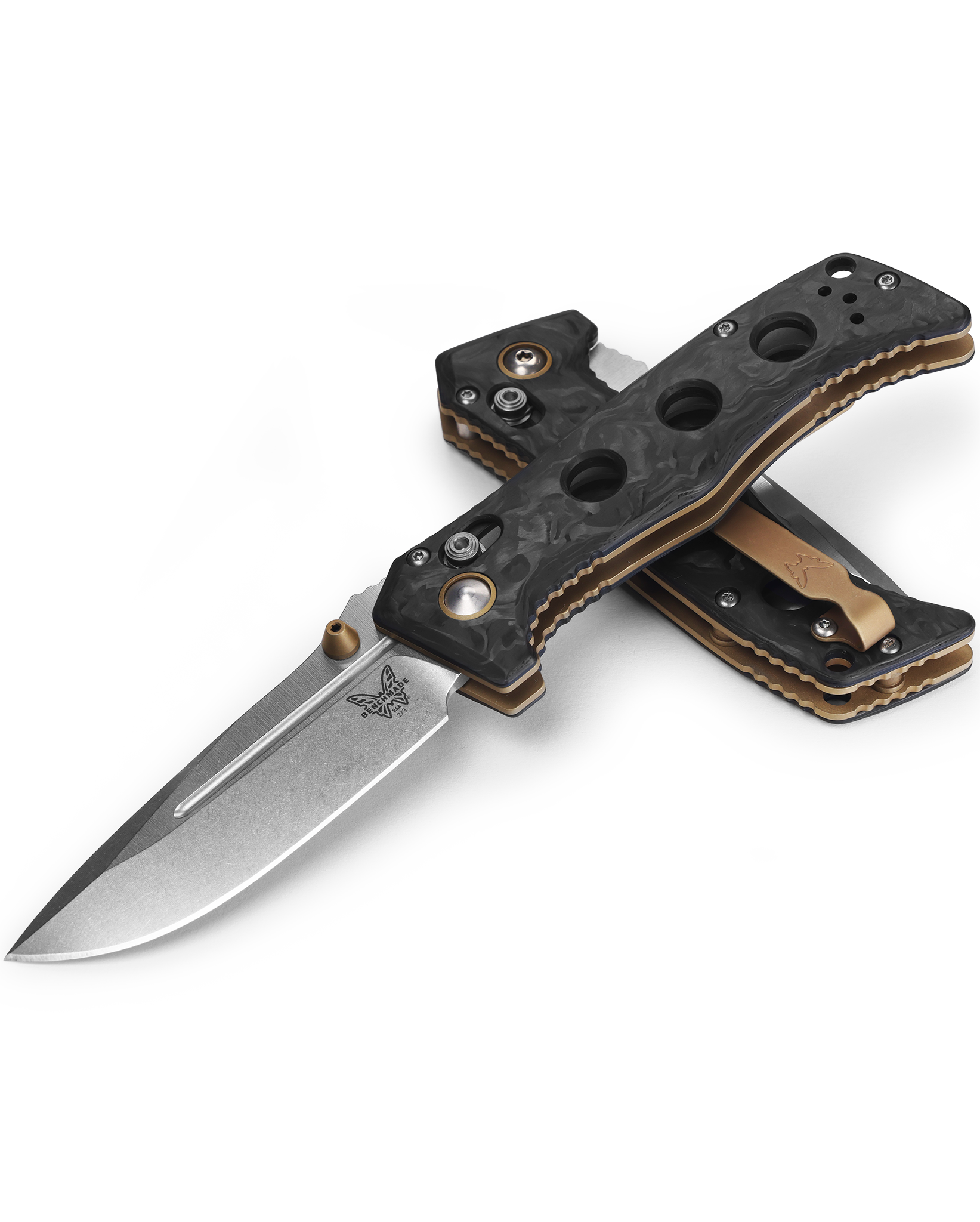 Benchmade Mini Adamas - CPM-MagnaCut - Marbled Carbon Fiber - 273-03