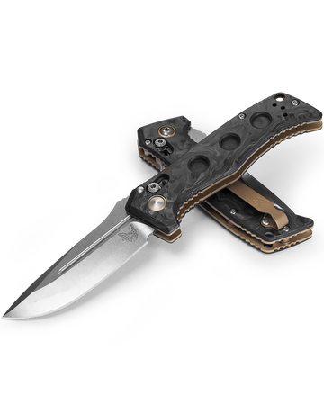 Benchmade Mini Auto Adamas - CPM-MagnaCut - Marbled Carbon Fiber - 2730-03