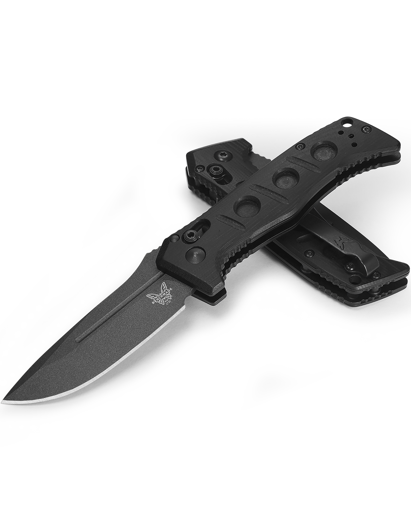 Benchmade Mini Auto Adamas - CPM-CruWear - Black G10 - 2730GY-01