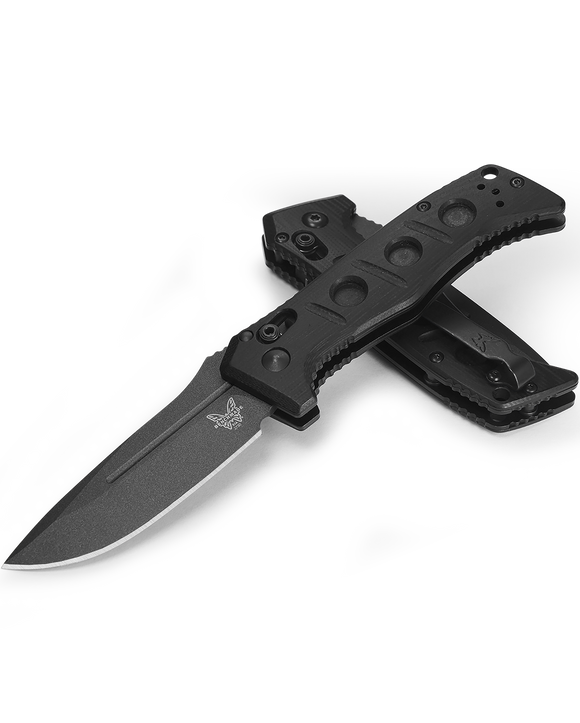 Benchmade Mini Auto Adamas - CPM-CruWear - Black G10 - 2730GY-01