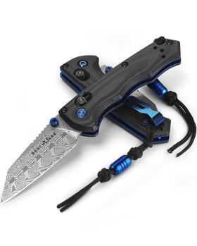 Benchmade Full Immunity Gold Class - Damasteel Blade - Unidirectional Carbon Fiber Handle - 290-241