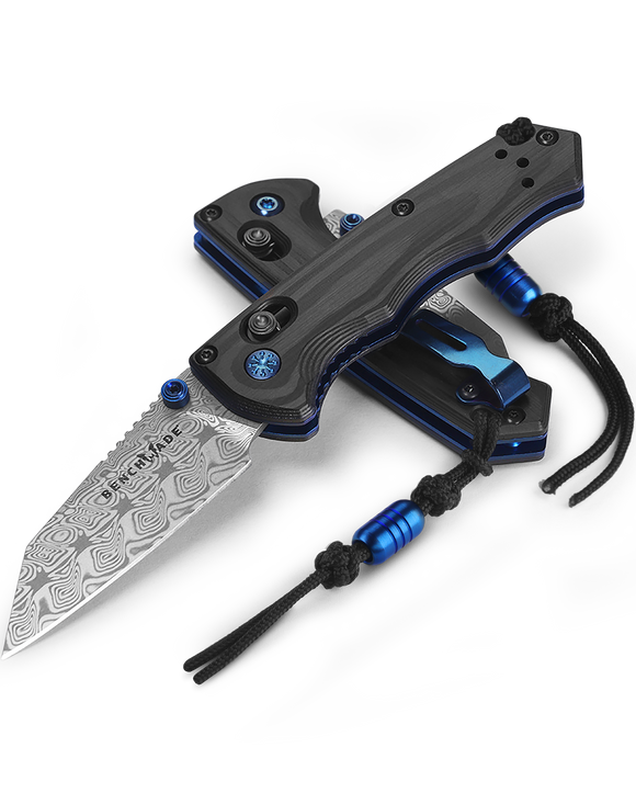 Benchmade Full Immunity Gold Class - Damasteel Blade - Unidirectional Carbon Fiber Handle - 290-241