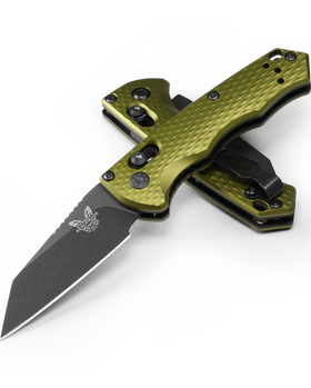 Benchmade Auto Immunity - CPM-M4 Blade - Woodland Green Aluminum Handle - 2900BK-2