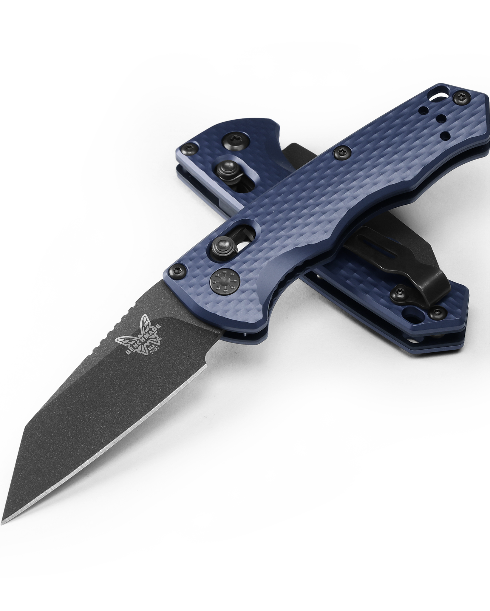 Benchmade Auto Immunity - CPM-M4 Blade - Crater Blue Aluminum Handle - 2900BK