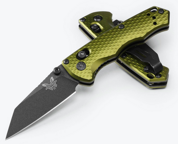 Benchmade Full Immunity - CPM-M4 Blade - Woodland Green Aluminum Handle - 290BK-2