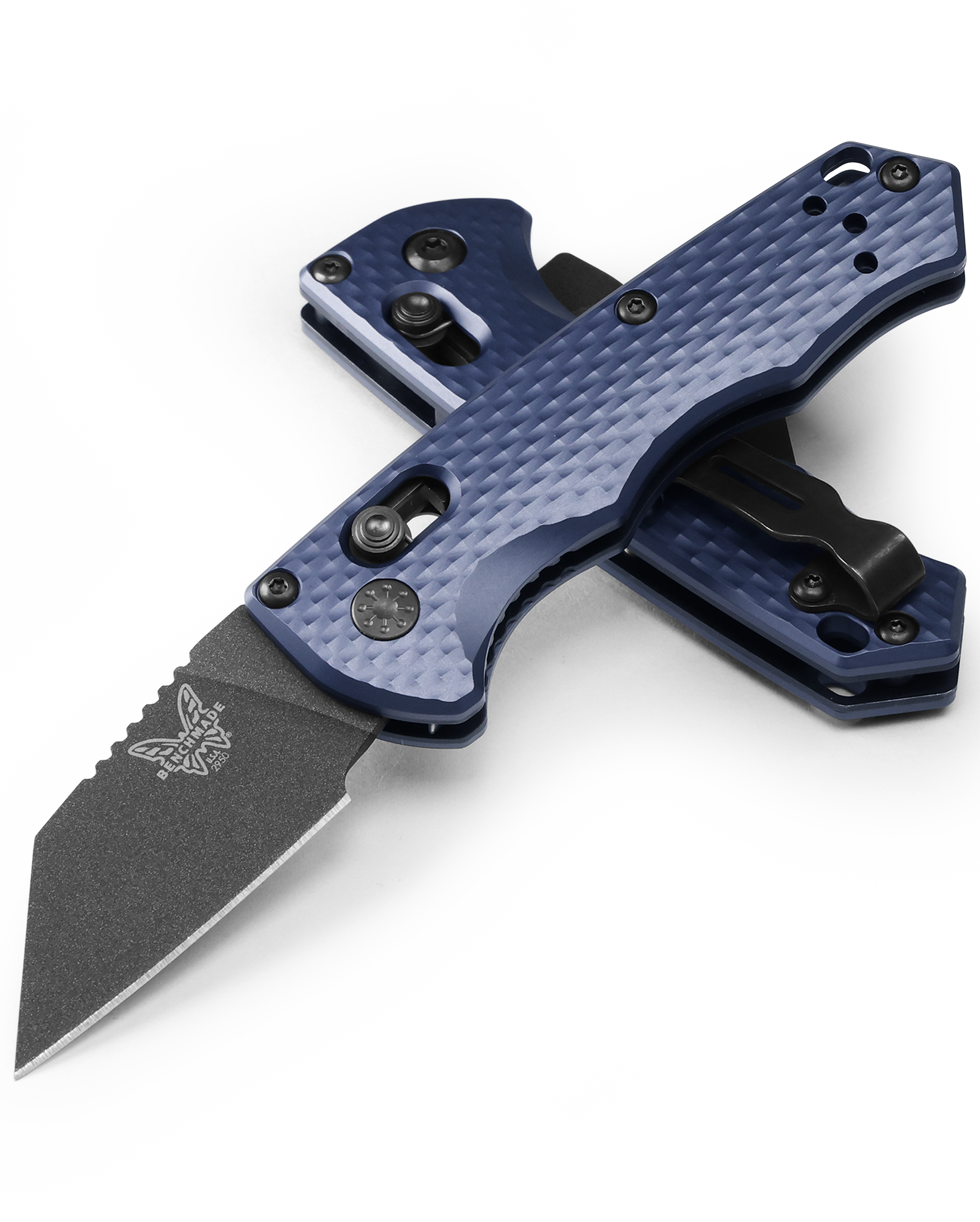 Benchmade Partial Immunity - CPM-M4 Blade - Crater Blue Aluminum Handle - 2950BK