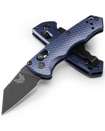 Benchmade Partial Immunity - CPM-M4 Blade - Crater Blue Aluminum Handle - 2950BK