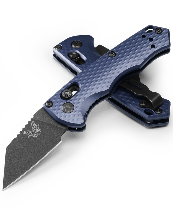 Benchmade Partial Immunity - CPM-M4 Blade - Crater Blue Aluminum Handle - 2950BK