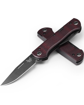 Benchmade Weekender - CPM-S90V - Slip Joint - Burgundy Micarta Handle - 317BK-02