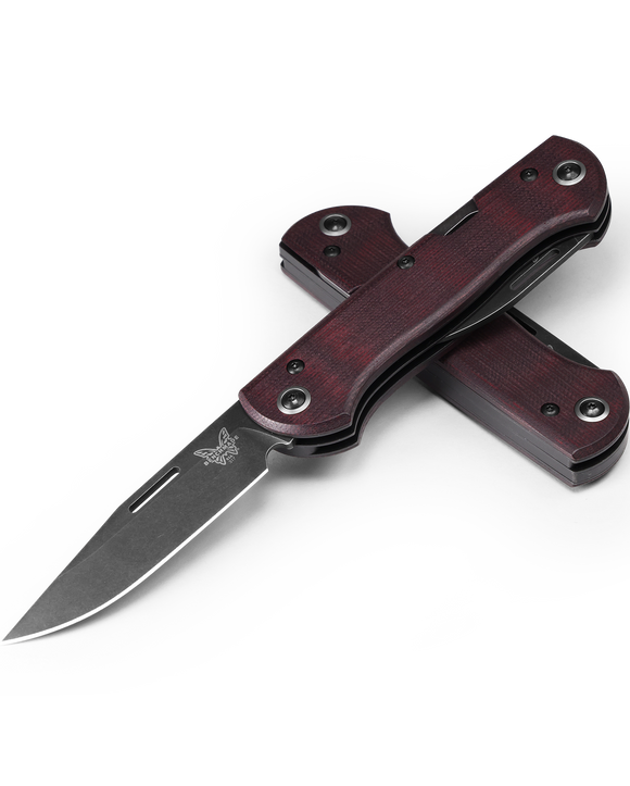 Benchmade Weekender - CPM-S90V - Slip Joint - Burgundy Micarta Handle - 317BK-02
