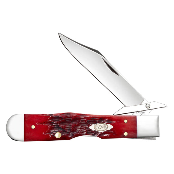 Case Cheetah Cub - Dark Red Bone Peach Seed Jig - Carbon Steel - 31943