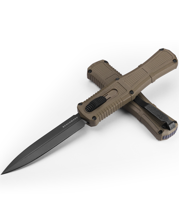 Benchmade Claymore OTF - Automatic - Ranger Green Grivory Handle - Plain CPM-D2 - 3370GY-1