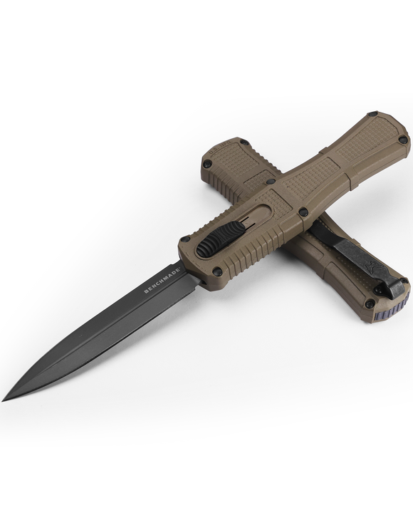 Benchmade Claymore OTF - Automatic - Ranger Green Grivory Handle - Plain CPM-D2 - 3370GY-1