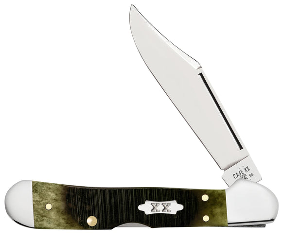 Case Mini CopperLock - Olive Green Sawcut Bone - Tru-Sharp - 39236