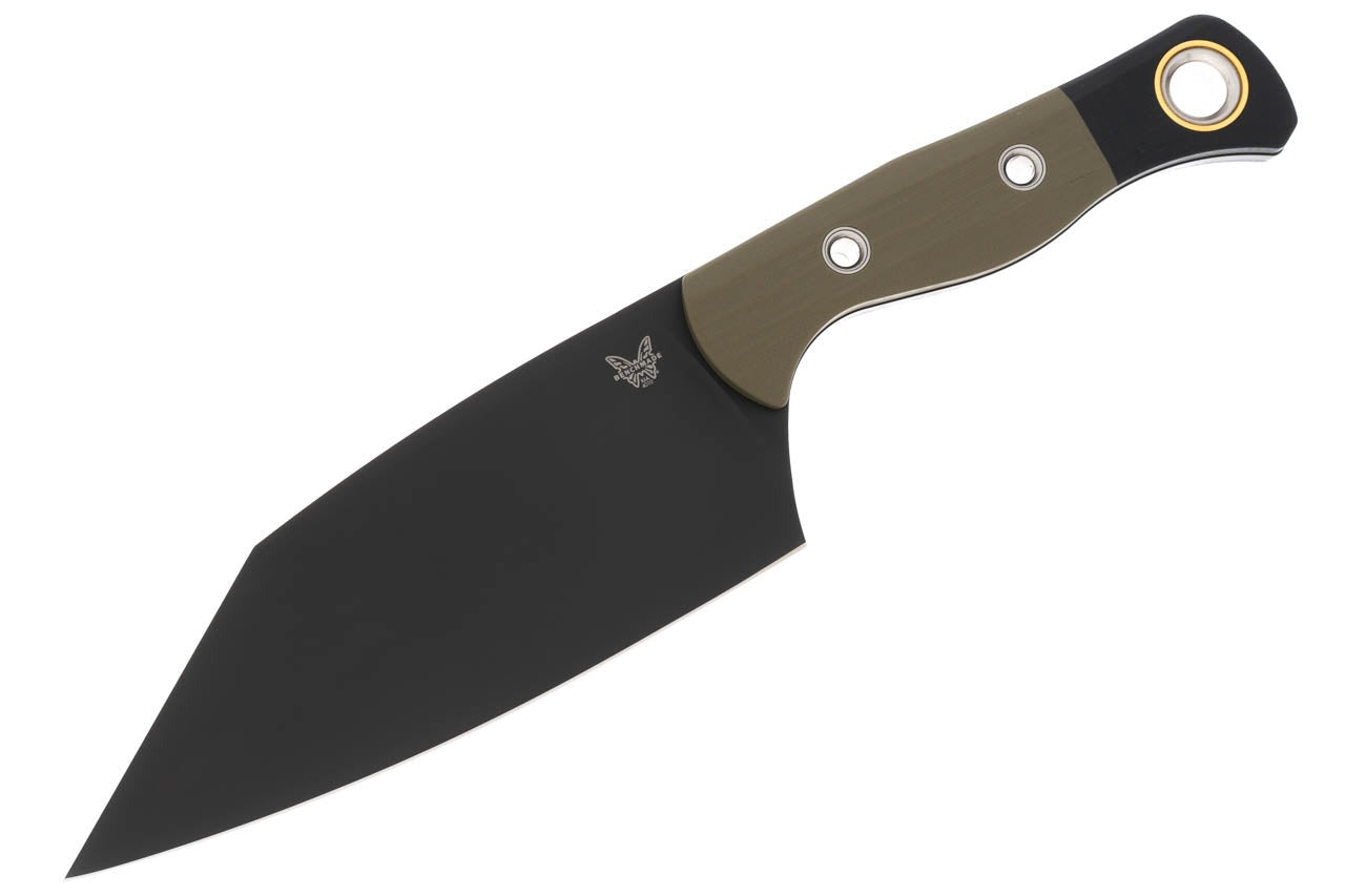 Benchmade Station Knife DLC Blade OD Green G10 Handle 4010BK01