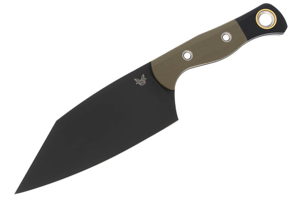 Benchmade Station Knife - DLC Blade - OD Green G10 Handle - 4010BK-01