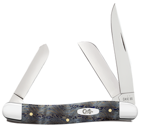 Case Medium Stockman - Smooth Blue Curly Oak Wood Handle - Tru-Sharp Steel - 47492 - SNK/WTO - Home Office