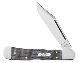 Case Copperlock - Smooth Blue Curly Oak Wood Handle - Tru-Sharp Blade - 47494 - SNK/WTO - Home Office