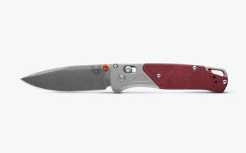 Benchmade Bugout - AXIS Lock - Grey/Redstone Aluminum & Richlite Handle - CPM-S90V Blade - 535-09