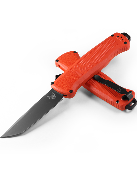 Benchmade Shootout - D/A OTF - Automatic - Mesa Red Handle - 5370BK-04
