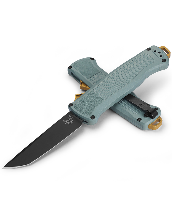 Benchmade Shootout - D/A OTF - Automatic - Sage Green Handle - 5370BK-07
