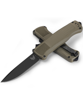 Benchmade Shootout - D/A OTF - Drop Point - Automatic - Ranger Green Handle - 5371BK-01