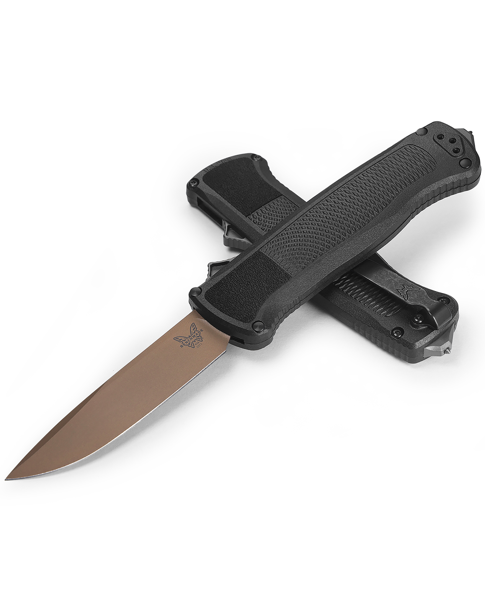 Benchmade Shootout - D/A OTF - Drop Point - Automatic - CF Elite Handle - 5371FE