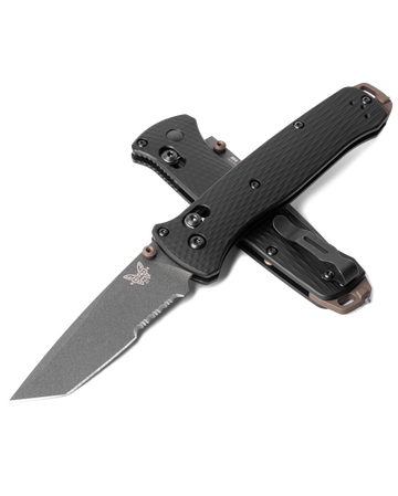 Benchmade Bailout - Serrated M4 Tanto Blade - Black Aluminum Handle - 537SGY-03