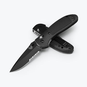 Benchmade Griptilian - AXIS Lock - Black Blade - Combo Edge - 551SBK-S30V