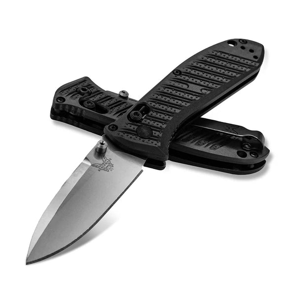 Benchmade Mini Presidio II - AXIS Lock - Plain Edge Satin Blade - Carbon Fiber Elite Handle - 575-1
